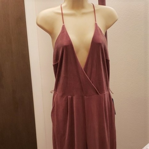 Express Pants - Express Size 12 Velvet Jumpsuit MSRP $88